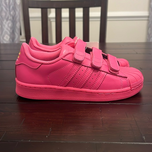 Adidas Superstar Supercolor X Pharrell Williams shoes Equality Youth Girls Sz 2 - Picture 3 of 13